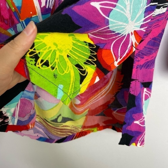 Jams World Caviar unique colorful artsy print blouse - Picture 6 of 9